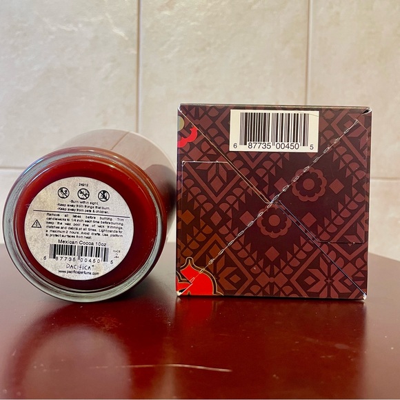 NIB PACIFICA “MEXICAN COCOA” 10.5 OZ. SCENTED SOY WAX CANDLE Chocolate Cinnamon - Picture 10 of 11